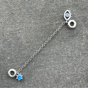 925 Sterling Silver Evil Eye Nazar Pendant Protection Amulet Charm